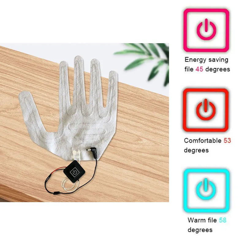 USB Heated Gloves - Winter Warm Electric Heating Gloves for Outdoor Activities (Fishing, Hunting, Skiing)