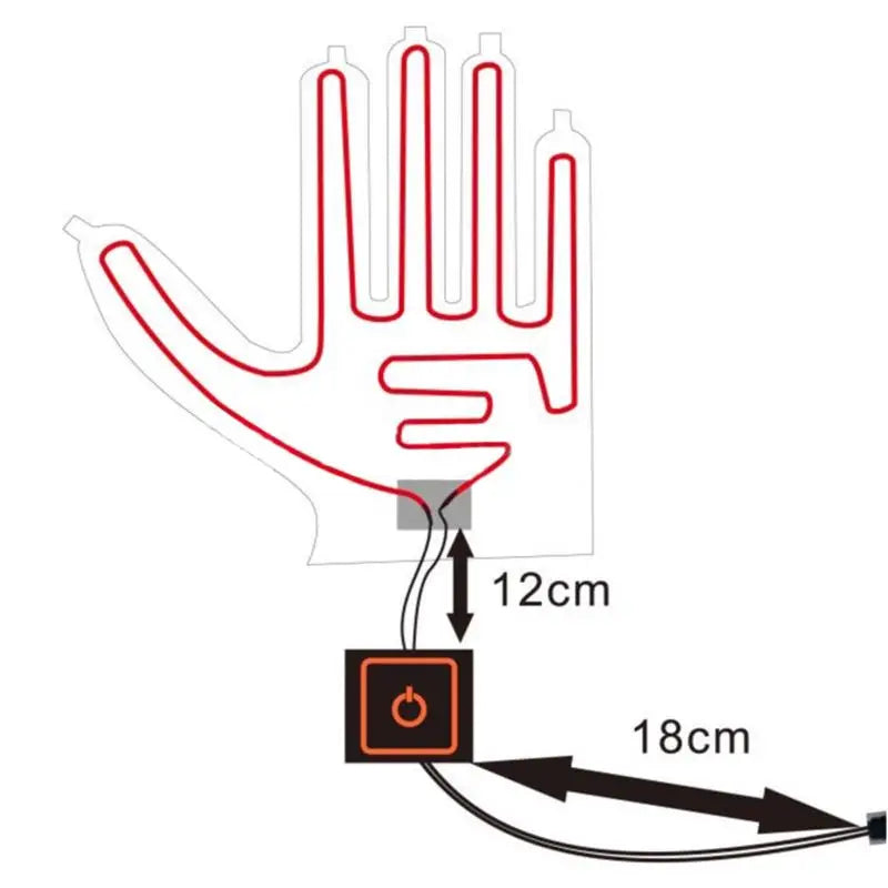 USB Heated Gloves - Winter Warm Electric Heating Gloves for Outdoor Activities (Fishing, Hunting, Skiing)