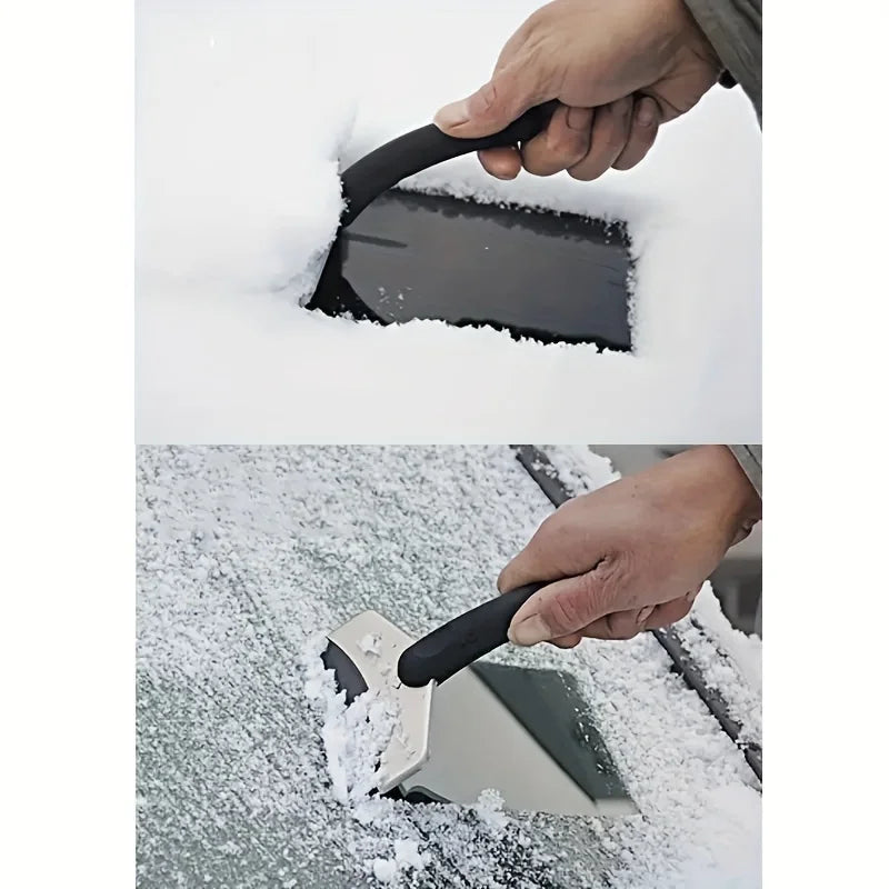 Multi-Function Stainless Steel Snow Shovel for Car Windshields